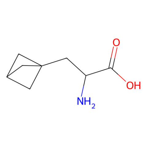 (2R)-2-amino-3-(1-bicyclo[1.1.1]pentanyl)propanoic acid结构式
