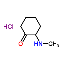 2-(Methylamino)cyclohexanone hydrochloride (1:1) Structure