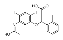 2-[3-(Acetylamino)-2,4,6-triiodophenoxy]-2-(o-tolyl)acetic acid Structure