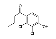 1-(2,3-dichloro-4-hydroxyphenyl)butan-1-one结构式