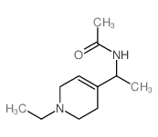 Acetamide,N-[1-(1-ethyl-1,2,3,6-tetrahydro-4-pyridinyl)ethyl]- Structure