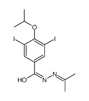 3,5-diiodo-N-(propan-2-ylideneamino)-4-propan-2-yloxybenzamide Structure