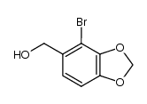 2-bromo-3,4-(methylenedioxy)benzyl alcohol结构式