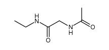 Nα-acetylglycine N-ethylamide Structure