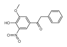 1-(4-hydroxy-3-methoxy-5-nitrophenyl)-2-phenyl-ethanone Structure