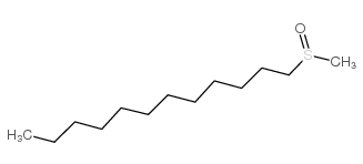 1-(methylsulphinyl)dodecane Structure