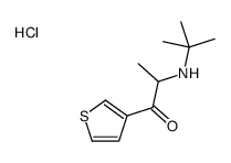 2-(tert-butylamino)-1-thiophen-3-ylpropan-1-one,hydrochloride Structure