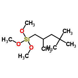 Trimethoxy(2,4,4-trimethylpentyl)silane structure