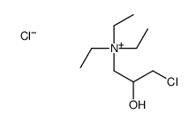 (3-chloro-2-hydroxypropyl)-triethylazanium,chloride Structure