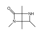 2,5-Diazabicyclo[2.2.0]hexan-3-one,1,2,4,6-tetramethyl-(9CI) structure