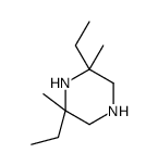 2,6-diethyl-2,6-dimethylpiperazine Structure