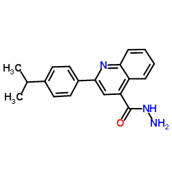 2-(4-Isopropylphenyl)-4-quinolinecarbohydrazide structure