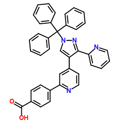 4-{4-[3-(2-Pyridinyl)-1-trityl-1H-pyrazol-4-yl]-2-pyridinyl}benzoic acid结构式