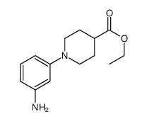 ethyl 1-(3-aminophenyl)piperidine-4-carboxylate Structure