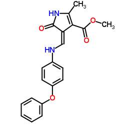 Methyl (4Z)-2-methyl-5-oxo-4-{[(4-phenoxyphenyl)amino]methylene}-4,5-dihydro-1H-pyrrole-3-carboxylate Structure