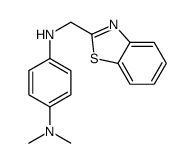 1-N-(1,3-benzothiazol-2-ylmethyl)-4-N,4-N-dimethylbenzene-1,4-diamine Structure