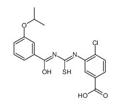 4-CHLORO-3-[[[[3-(1-METHYLETHOXY)BENZOYL]AMINO]THIOXOMETHYL]AMINO]-BENZOIC ACID Structure