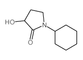 1-cyclohexyl-3-hydroxy-pyrrolidin-2-one structure