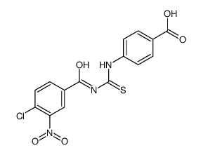4-[[[(4-CHLORO-3-NITROBENZOYL)AMINO]THIOXOMETHYL]AMINO]-BENZOIC ACID Structure