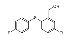 [5-chloro-2-(4-fluorophenyl)sulfanylphenyl]methanol结构式