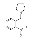 Pyrrolidine, 1-[ (2-nitrophenyl)methyl]- structure