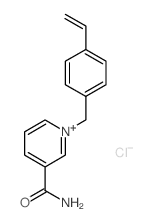 1-[(4-ethenylphenyl)methyl]pyridine-5-carboxamide结构式