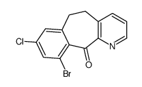 10-Bromo-8-chloro-5,6-dihydro-11H-benzo[5,6]cyclohepta[1,2-b]pyri din-11-one Structure