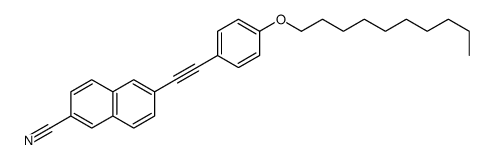 6-[2-(4-decoxyphenyl)ethynyl]naphthalene-2-carbonitrile结构式