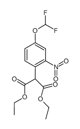 diethyl 2-(4-(difluoromethoxy)-2-nitrophenyl)malonate结构式