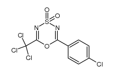 2-trichloromethyl-6-(4-chlorophenyl)-1,4,3,5-oxathiadiazine-4,4-dioxide Structure