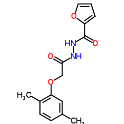 N'-[(2,5-Dimethylphenoxy)acetyl]-2-furohydrazide Structure