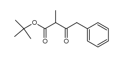 tert-butyl 2-methyl-3-oxo-4-phenylbutanoate Structure