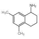 5,7-二甲基-1,2,3,4-四氢-萘-1-胺结构式