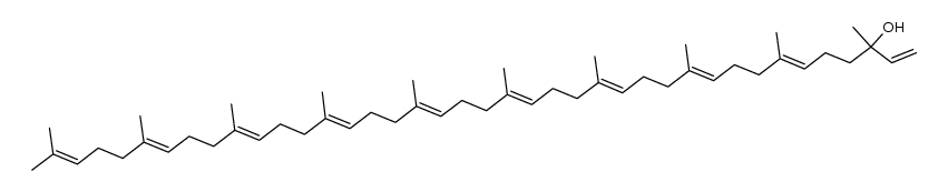 3,7,11,15,19,23,27,31,35,39-decamethyl-1,6,10,14,18,22,26,30,34,38-tetracontadecaene-3-ol Structure