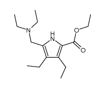 ethyl 5-(diethylaminomethyl)-3,4-diethylpyrrole-2-carboxylate Structure