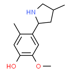 Phenol, 2-methoxy-5-methyl-4-(4-methyl-2-pyrrolidinyl)- (9CI) picture