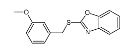 Benzoxazole, 2-[[(3-methoxyphenyl)methyl]thio]- (9CI) picture