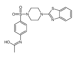 Acetamide, N-[4-[[4-(2-benzothiazolyl)-1-piperazinyl]sulfonyl]phenyl]- (9CI)结构式