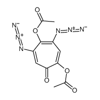 (4-acetyloxy-3,5-diazido-7-oxocyclohepta-1,3,5-trien-1-yl) acetate Structure