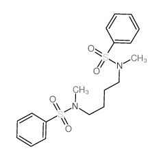 N-[4-(benzenesulfonyl-methyl-amino)butyl]-N-methyl-benzenesulfonamide Structure