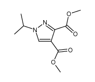 3,4-bismethoxycarbonyl-1-isopropylpyrazole结构式