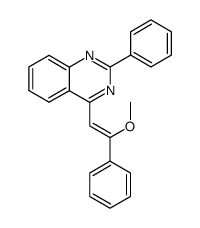 4-(2-methoxy-2-phenyl-vinyl)-2-phenyl-quinazoline结构式