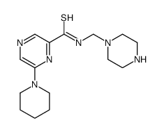 N-(piperazin-1-ylmethyl)-6-piperidin-1-ylpyrazine-2-carbothioamide Structure