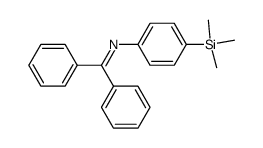 N-diphenylmethylene-4-trimethylsilyl aniline Structure