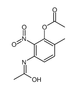 (3-acetamido-6-methyl-2-nitrophenyl) acetate Structure