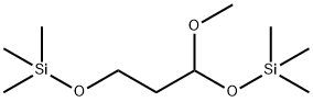 [(1-Methoxy-1,3-propanediyl)bis(oxy)]bis(trimethylsilane) structure