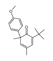 2-tert-Butyl-6-(4-methoxy-phenyl)-4,6-dimethyl-cyclohexa-2,4-dienone Structure