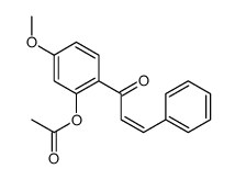 [5-methoxy-2-(3-phenylprop-2-enoyl)phenyl] acetate Structure