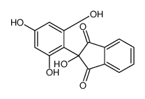 2-hydroxy-2-(2,4,6-trihydroxyphenyl)indene-1,3-dione Structure