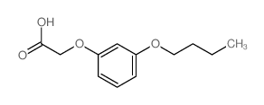 Acetic acid,2-(3-butoxyphenoxy)- Structure